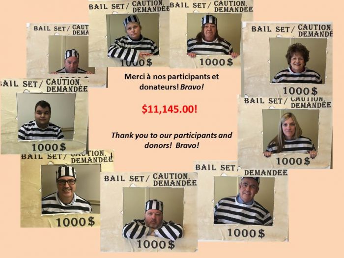 Thanks to our Bailout participants. They raised $11,145.
