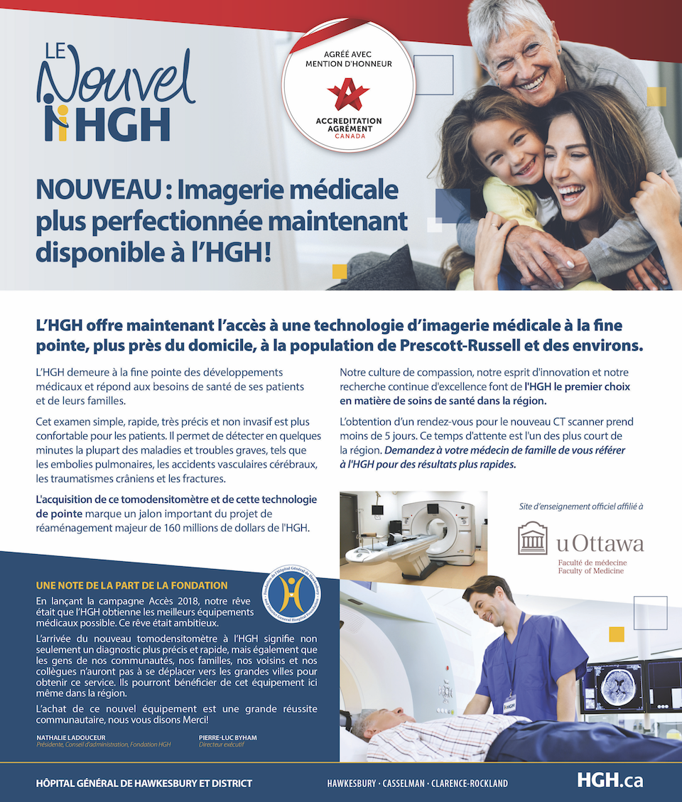 Décembre 2019 - Annonce nouveau CT scan